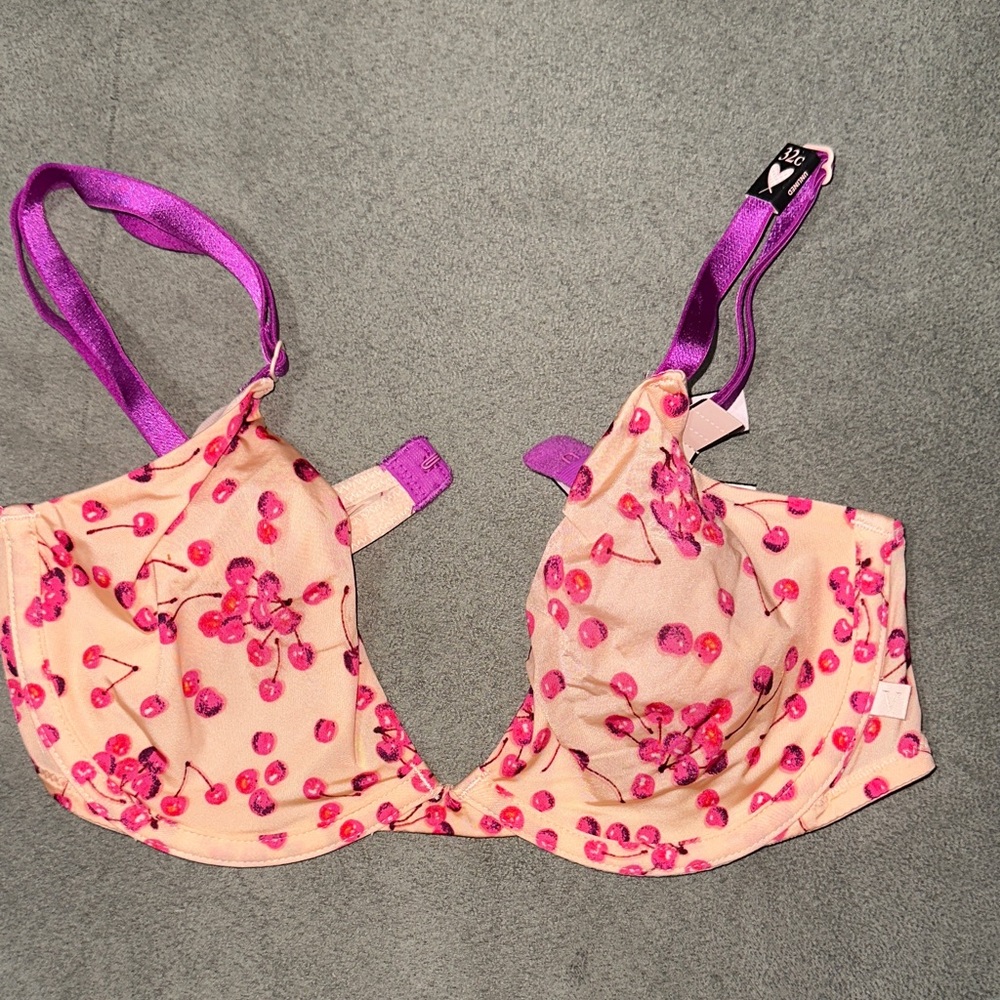 Victoria's Secret Cherry Blossom Bra - Pink and Purple